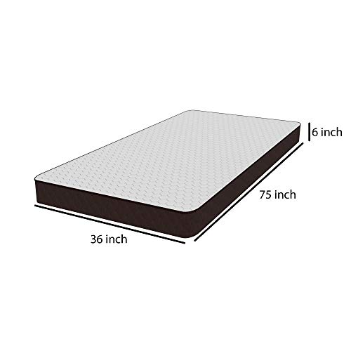 Image of Amazon Brand - Solimo Alpha Orthopedic Memory Foam Mattress Single Size (75x36x6 inches)