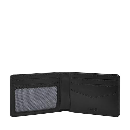 Image of Fossil Men's Front Pocket Wallet, Black, One Size