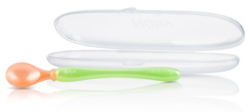 Cuillères Easy Go Nuby et étui pour faciliter la diversification de bébé