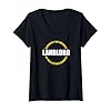 Buy Your "Greatest Landlord" V-Neck T-Shirt – A Unique Tribute! – Pub Landlord Humor Bar Patron Statement Sarcasm