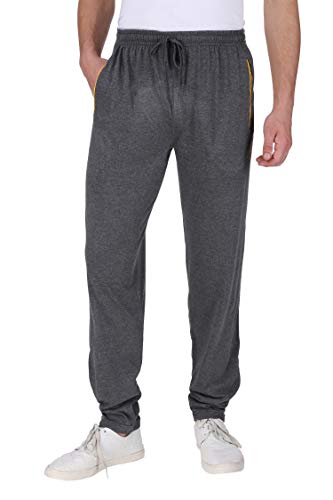 Image of Neo Garments Men's Cotton Solid Regular Fit Trackpants /Jogger /Trouser with Side Pockets
