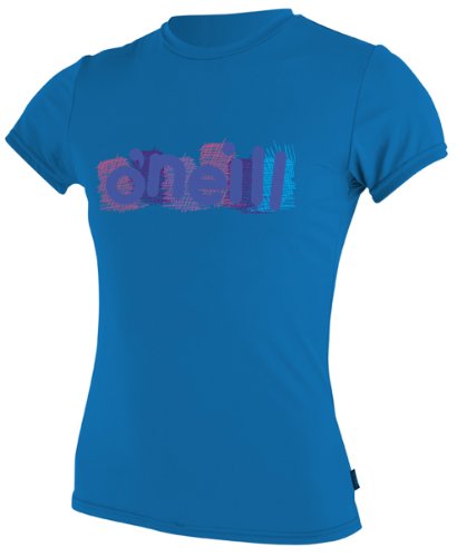 Image of O'Neill Wetsuits Girls Skins Short Sleeve Rash Tee