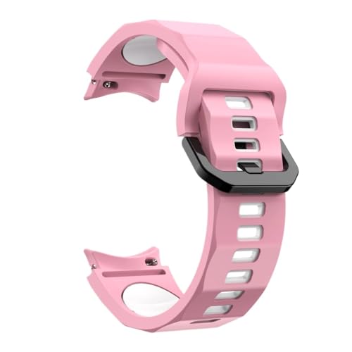 MEVMEVGNLN Fit For Samsung For Galaxy Watch 7 6 4 5 Pro �A�N�Z�T���[ �X�|�[�c�X�g���b�v For Classic �Ή� �V���R���o���h(Pink white,For Watch 5 Pro 45mm)