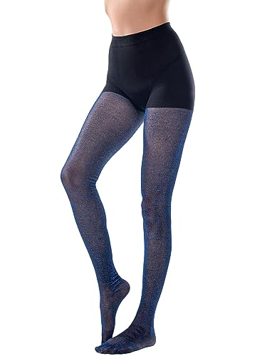 Image of Shimmer Glitter Tights for Women Metallic Sparkle Tights Shiny Pantyhose