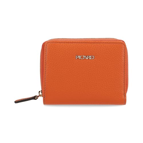 Porte-monnaie Picard Cuir Java 1 Orange chic et compact pour emporter vos essentiels
