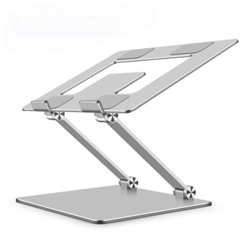 Support ordinateur portable pliable avec ventilation naturelle blanche