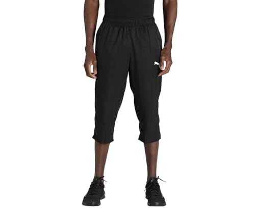 Puma Herren Active Woven 3/4 Pants Jogginghose, Black, XXL