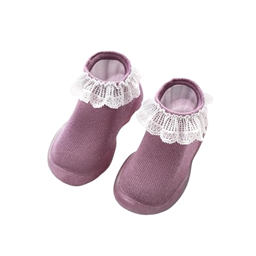 JEWEDECO Grip Socks for Babies Toddlers Non Slip Ankle Socks for Boys and Girls Soft Cotton Warm for Boys Girls Size 20/21