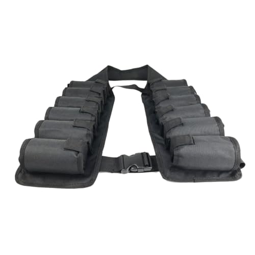 FRCOLOR Paquete De 12 Cinturón para Cerveza Ajustable con Múltiples Bolsillos Accesorio Outdoor para Camping Senderismo Picnic y Barbacoas Resistente y Práctico Color Negro