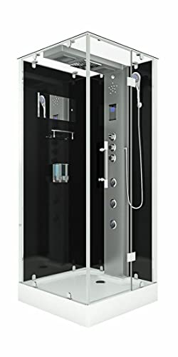 AcquaVapore Dampfdusche Duschtempel Sauna Dusche Duschkabine D38-03R3-ALL 80×80 cm