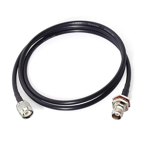 ICXLPMC 5�� TNC - TNC �W���b�N RG58 ���� Pizza Wire �����P�[�u�� �^�[�~�i�� �I�X ���X �R�l�N�^�[ 10/15/20/30/50CM (10CM-RG58)