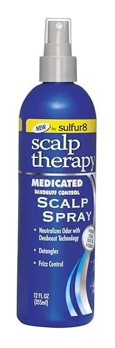 Sulfur 8 Scalp Therapy Medicated Scalp Spray 12 oz – Anti-Dandruff Treatment & Itchy Scalp Relief Spray with Salicylic Acid – Soothes, Refreshes, Controls Flaking & Dryness for All Hair Types