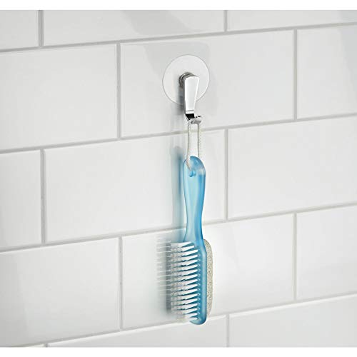 InterDesign Gia scheerhouder met zuignap, chroom - Afbeelding 5