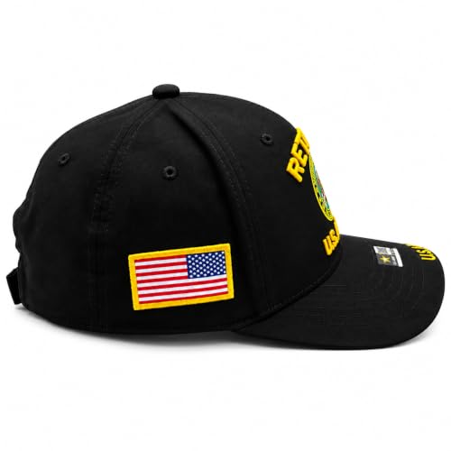 Image of US Army Veteran Hat for Men - Officially Licensed Military Baseball Cap, Gift for Veterans