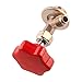 CITALL Bouton Rouge M14 1/4"SAE Auto A/C Peut Robinet Valve ouvre-Bouteille Fit pour Le réfrigérant R134a