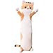 Cartoon Cat Plush Throw Pillow - 35 Inch Long Animal Neck Pillow Soft Plush Toy
