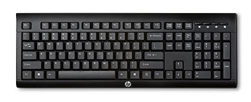 HP Wireless K2500 Keyboard- German keyboard, Black