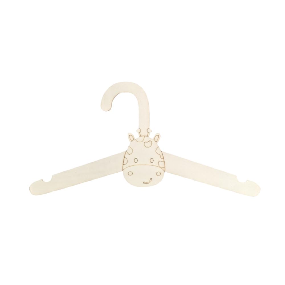 CTRLZS 20PCS Cute Wooden Clothes Hanger Wall Hanging Coats Rack Baby Clothings Storage Organizer Wood Display Holder E