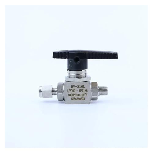 Raccord inox 316 anticorrosion à double bague de compression 1/4 pouce