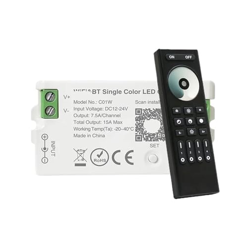 Contrôleur LED BT 2.4G RGB RGBW CCT commande vocale pour ruban lumineux intelligent Dimmer Set-b