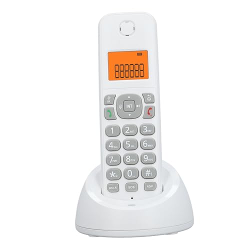 Teléfono casero Business Hotel Oficina Fija de 1.6 Pulgadas LCD Llame Reenvío Intercom Conutilete de teléfono inalámbrico Adecuado para casa, Hotel, outal