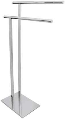 Kingston Brass SCC6031 Edenscape Double L Shape Pedestal Towel Holder, Chrome