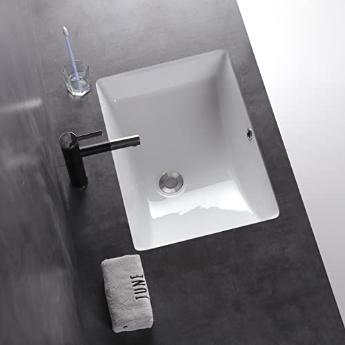 Meje #202H -18 Inch Vessel Sink Rectangle Undermount Bathroom Sink Lavatory Vanity Ceramic thumb #3
