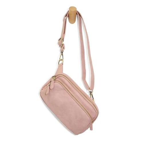 Image of Joy Susan Womens Fashion Purse Kylie Double Zip Sling Belt Bag