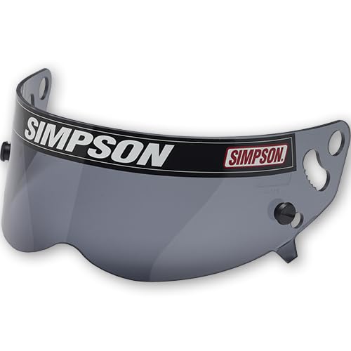 SIMPSON Unisex Adult Helmet 1021-17 Xbandit, Diamondback and Rx Models Shield- Smoke, Smoke