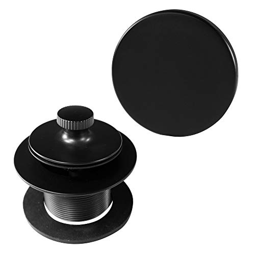 Best Deal Westbrass Twist & Close Universal Tub Trim with Floating Faceplate, Matte Black, D94HK-62