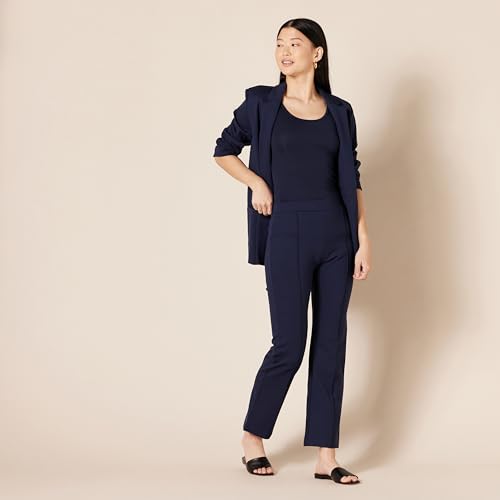 Image of Amazon Essentials Women's Stretchy Ponte Pull-On High Rise Ankle Length Pant