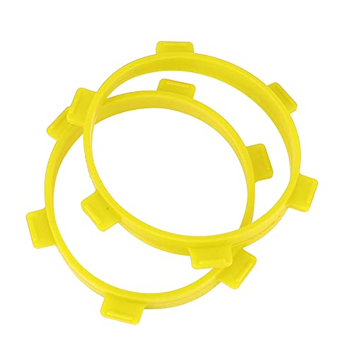 Yctze Reifenmontage-Gummibandwerkzeuge RC 1/8-Fahrzeuge und 1/10-Kurzstrecken-LKWs - Gelbe Silikonbänder Reifenhaftung und -Montage, Beseitigung von Lücken, Bessere Leistung (Yellow)