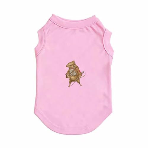 ZSDGBZ 犬服 春夏用 タンクトップ ドッグウェア ペット服 薄手 涼しい 通気 ピンク かわいい ベスト 日焼き防ぐ 脱毛保護 ノースリーブ 散歩 お出掛け 猫 小型犬 中型犬 ペット用品