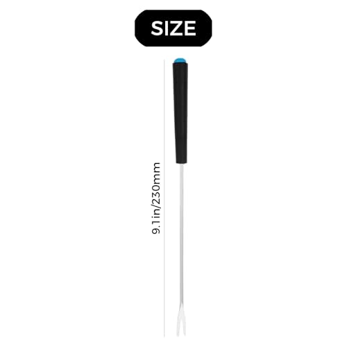 10pcs stainless steel corrosion-resistant long forks for cakes, chocolates, fruits, and cheese, chocolate fountain cheese hotpot dessert meat chocolate hotpot set