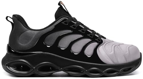 Steel Toe Shoes for Men Comfortable Safety Shoes Work Lightweight Steel Toe Sneakers Breathable Safety Sneakers Industrial Work Footwear - Image 4