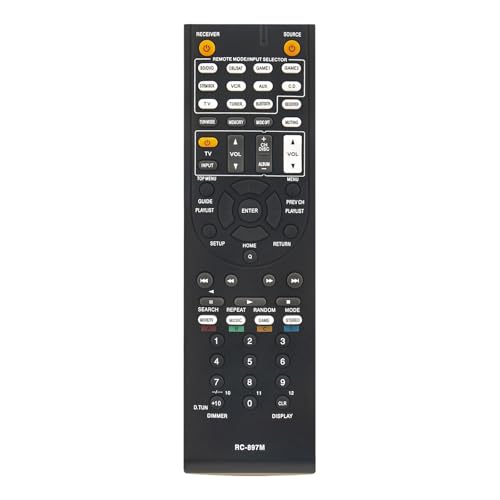 AULCMEET RC-897M Ersatzfernbedienung Kompatibel mit Onkyo AV Receiver Dolby Home Theater AVR-882 HT-R494 HT-S5800 TX-SR343