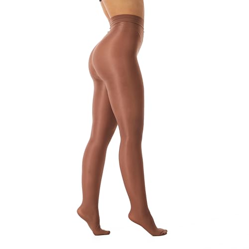 Image of Frola Shaping Tights for Women 70D Shimmery Pantyhose for Dance Ballet Glitter Socks