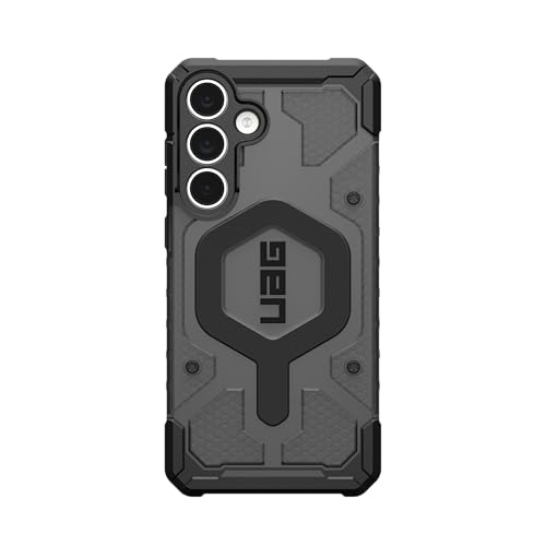 Image of Urban Armor Gear UAG Pathfinder Clear Rugged Military Grade Dropproof Impact Resistant Protective Case /Cover Designed for Galaxy S25 FE 5G (2025), Magnetic Charging Compatible - Ash /Black