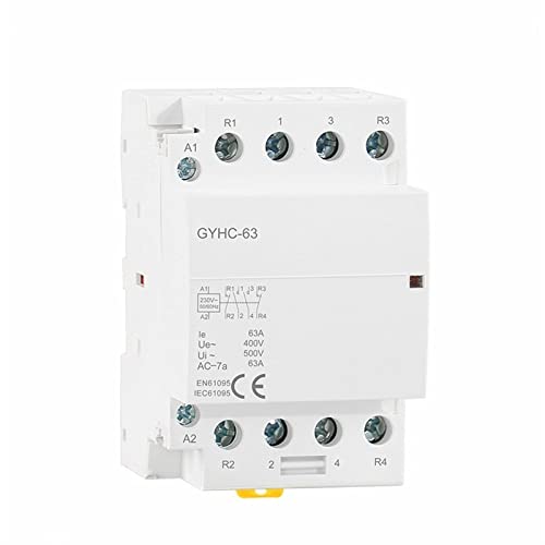 Contacteur modulaire 4P 63A 4NO idéal pour connecter une borne de recharge de voiture
