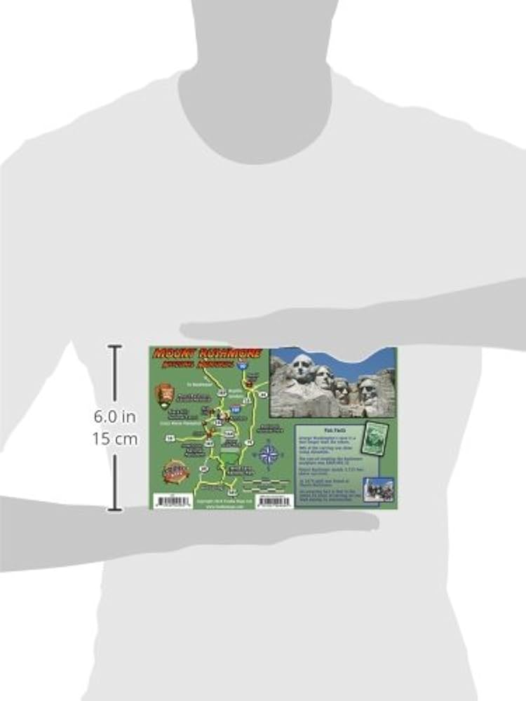 Mount Rushmore Guide Laminated Card: Franko Maps Ltd