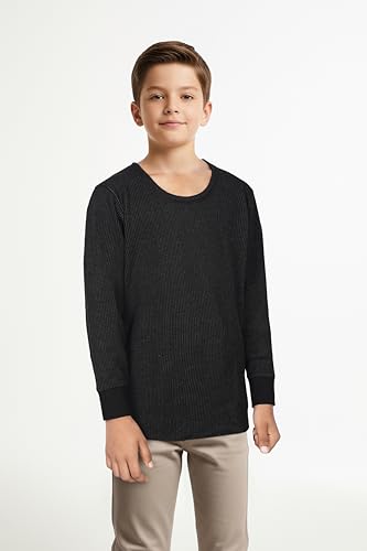 Image of Rupa Torrido Boys Thermal Vest | Premium Innerwear for Winter | Full Sleeve Soft, Round Neck, Lightweight & Warm Thermal Vest for Boys | Snug Fit Cold Weather Essential | Assorted | Pack of 1