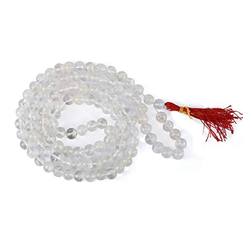 Reiki Crystal Products Natural Sphatik Clear Quartz Mala 8 mm Round 108 Beads Original Crystal Stone Jaap Mala for Reiki Healing and Crystal Healing Stones (B08WCLDGMP) Amazon Price History, Amazon Price Tracker