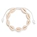 Fesciory Puka Shell Anklet for Women Hawaiian Natural Cowrie Summer Adjustable Ankle Bracelet, Handmade Boho Beach Seashell Jewelry for Girls