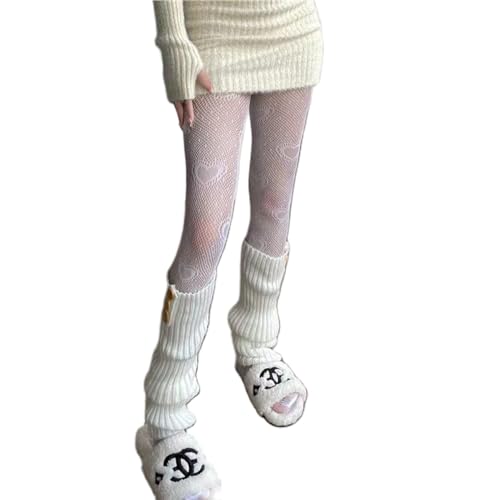 Image of Y2K Patterned Sheer Tights for Women Gothic Punk Thigh High Pantyhose Harajuku Lolita Bandage Fishnet Stockings