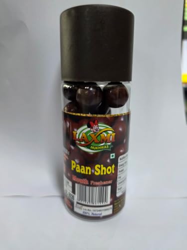 Image of SHANTABA MUKHWAS Mukhwas Paan Shot Mouth Freshener | Sweet Betel Leaf Candy Balls with Fennel, Rose, Cardamom & Spearmint | Refreshing After Meal Digestive Mukhwas | Vegetarian Mouth Freshener | Party & Travel Pack