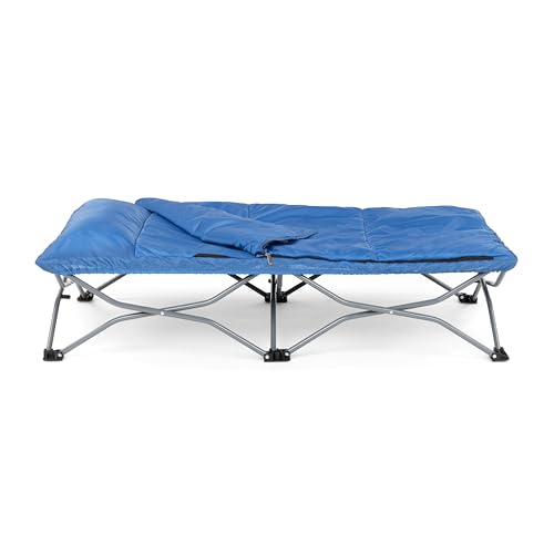 Regalo My Cot Deluxe Portable Toddler Bed, Indoor/Outdoor Kids Nap Cot with Sleeping Bag & Pillow, Lightweight Folding Travel Design for Home,...