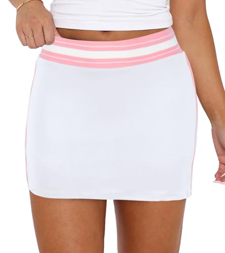 Image of Jigfar Women Cute Golf Tennis Club Skirt Dress Activewear Mini Summer Workout Running Athletic Skorts