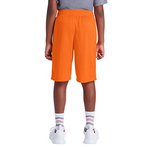 C9 Champion Boys' Core Mesh Shorts-9" Inseam, Koi Orange Heather, XL3