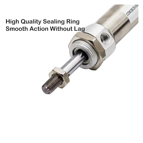 Cilindro neumático para espacio limitado de acero inoxidable y precisión 6