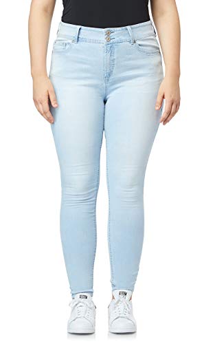 WallFlower Women's Juniors InstaStretch Luscious Curvy Skinny Jeans
